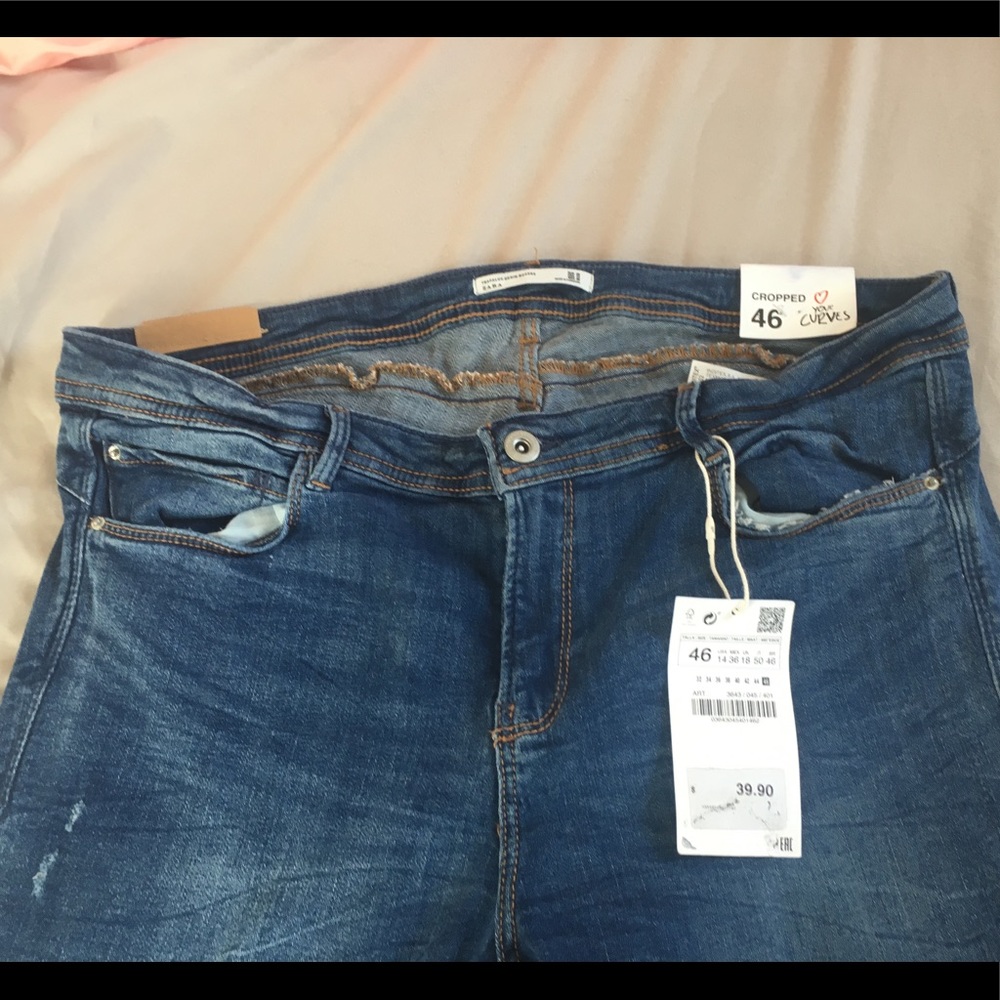 Distressed Zara jeans